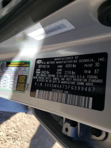 Photo 9 VIN: 5XXGM4A75FG399467 - KIA OPTIMA LX 