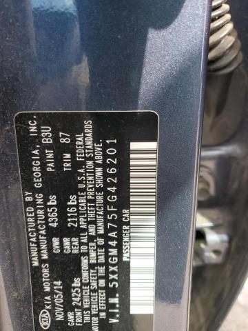 Photo 11 VIN: 5XXGM4A75FG426201 - KIA OPTIMA LX 