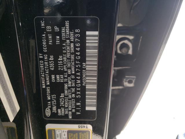 Photo 9 VIN: 5XXGM4A75FG446738 - KIA OPTIMA LX 