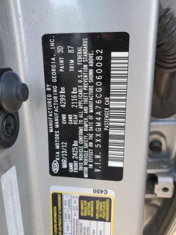 Photo 11 VIN: 5XXGM4A76CG060082 - KIA OPTIMA LX 