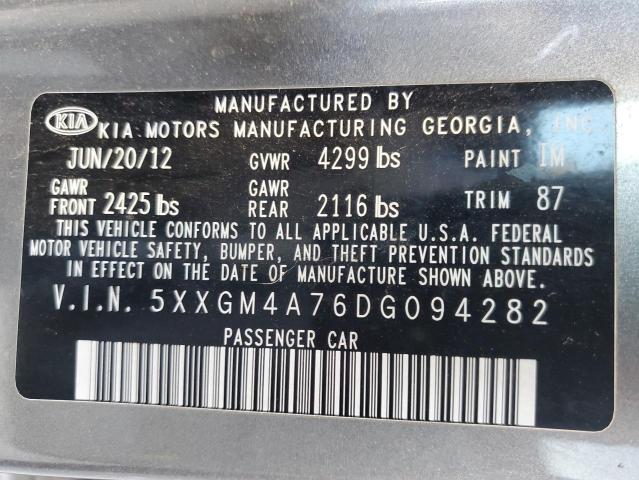 Photo 11 VIN: 5XXGM4A76DG094282 - KIA OPTIMA 