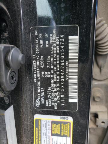 Photo 11 VIN: 5XXGM4A76DG154724 - KIA OPTIMA LX 