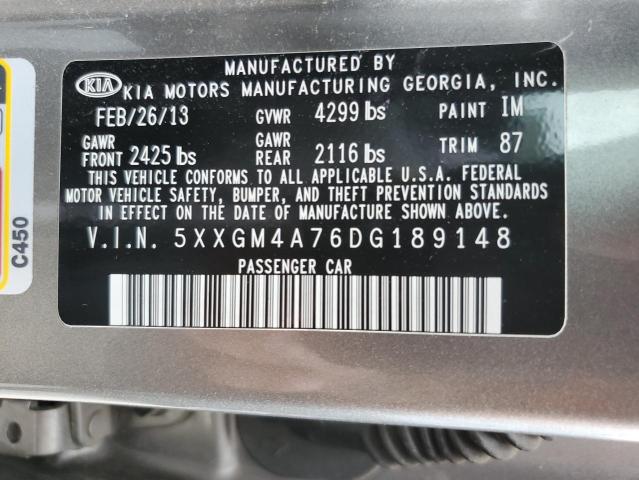 Photo 11 VIN: 5XXGM4A76DG189148 - KIA OPTIMA LX 