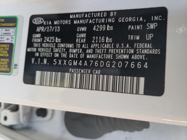 Photo 11 VIN: 5XXGM4A76DG207664 - KIA OPTIMA 