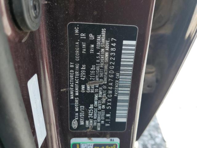 Photo 11 VIN: 5XXGM4A76DG223847 - KIA OPTIMA 