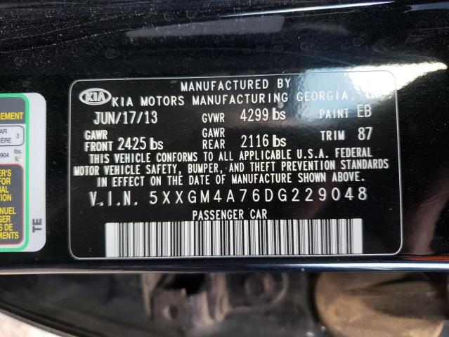 Photo 9 VIN: 5XXGM4A76DG229048 - KIA OPTIMA LX 