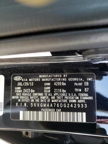 Photo 9 VIN: 5XXGM4A76DG242933 - KIA OPTIMA LX 