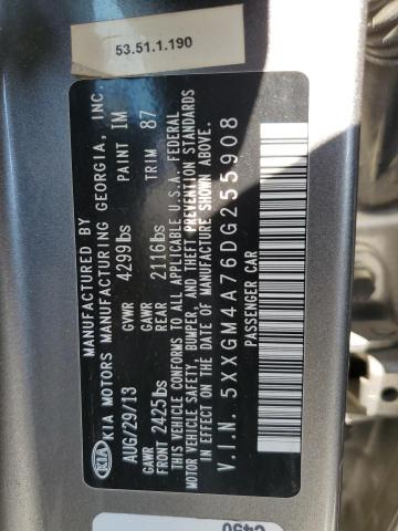 Photo 11 VIN: 5XXGM4A76DG255908 - KIA OPTIMA 