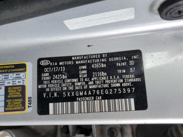 Photo 11 VIN: 5XXGM4A76EG275397 - KIA OPTIMA LX 