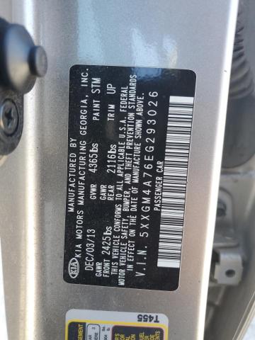 Photo 12 VIN: 5XXGM4A76EG293026 - KIA OPTIMA LX 