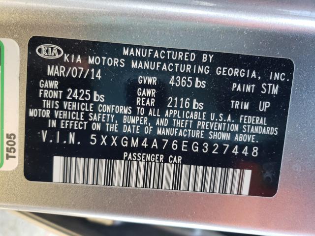 Photo 9 VIN: 5XXGM4A76EG327448 - KIA OPTIMA LX 