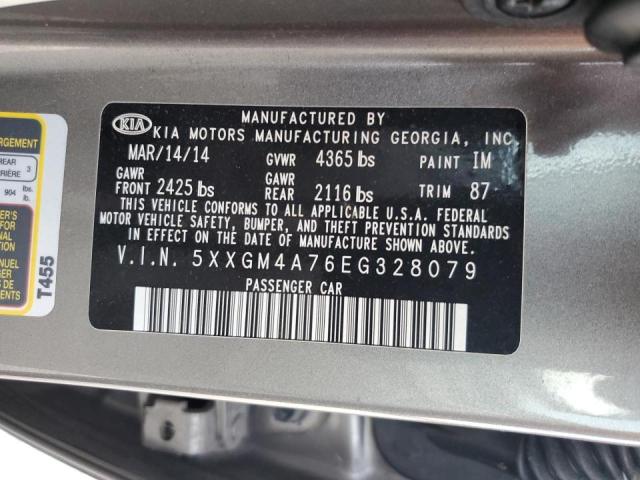 Photo 9 VIN: 5XXGM4A76EG328079 - KIA OPTIMA LX 