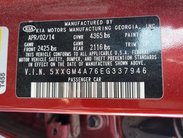 Photo 11 VIN: 5XXGM4A76EG337946 - KIA OPTIMA LX 