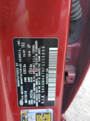 Photo 11 VIN: 5XXGM4A76FG356899 - KIA OPTIMA LX 