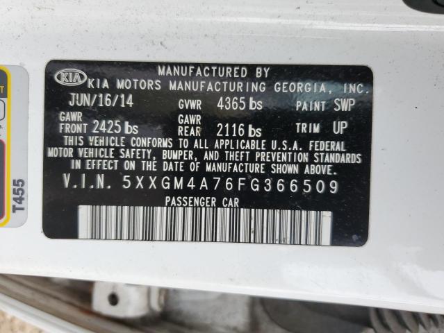 Photo 11 VIN: 5XXGM4A76FG366509 - KIA OPTIMA 