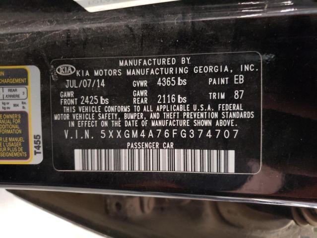 Photo 11 VIN: 5XXGM4A76FG374707 - KIA OPTIMA LX 