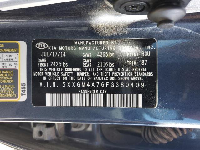 Photo 11 VIN: 5XXGM4A76FG380409 - KIA OPTIMA 