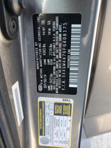 Photo 11 VIN: 5XXGM4A76FG408175 - KIA OPTIMA LX 