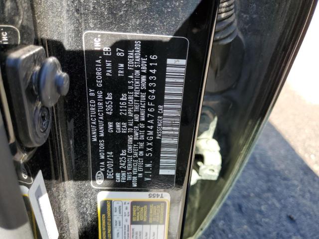 Photo 9 VIN: 5XXGM4A76FG433416 - KIA OPTIMA LX 