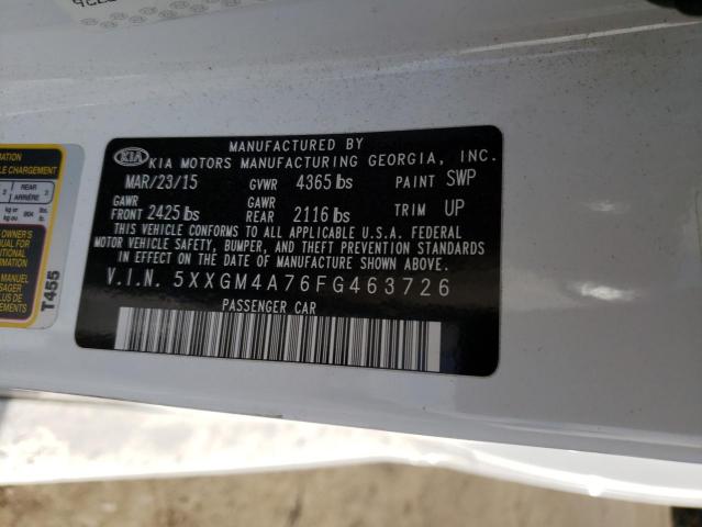 Photo 11 VIN: 5XXGM4A76FG463726 - KIA OPTIMA 