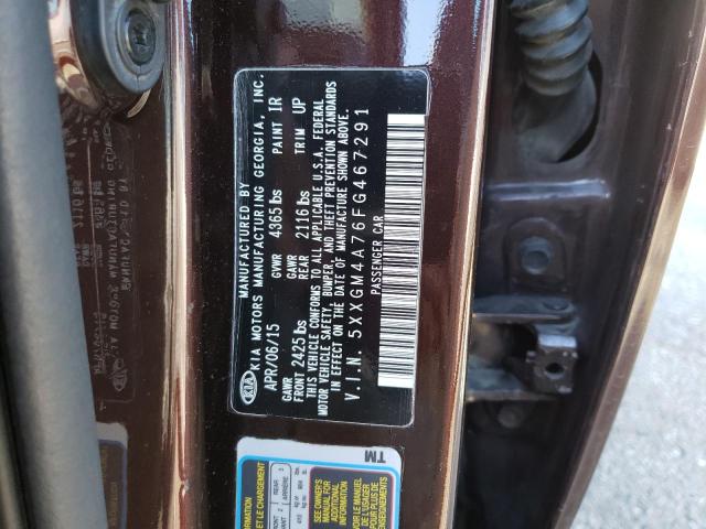 Photo 11 VIN: 5XXGM4A76FG467291 - KIA OPTIMA LX 