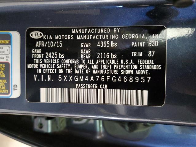 Photo 11 VIN: 5XXGM4A76FG468957 - KIA OPTIMA 