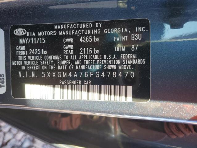 Photo 11 VIN: 5XXGM4A76FG478470 - KIA OPTIMA 