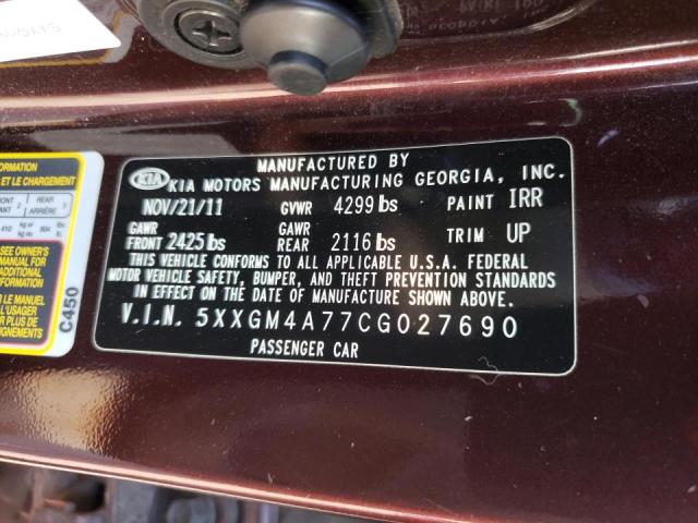 Photo 11 VIN: 5XXGM4A77CG027690 - KIA OPTIMA 