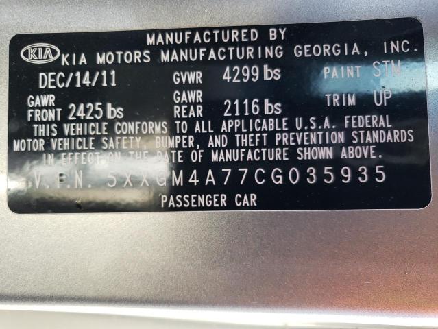 Photo 11 VIN: 5XXGM4A77CG035935 - KIA OPTIMA 