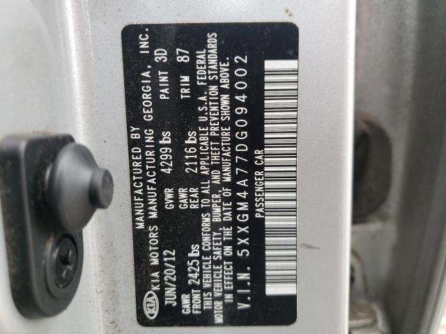 Photo 11 VIN: 5XXGM4A77DG094002 - KIA OPTIMA LX 