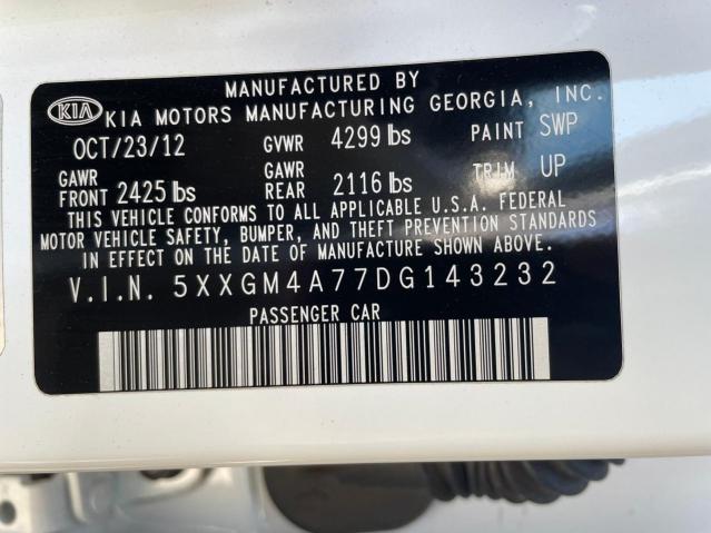 Photo 9 VIN: 5XXGM4A77DG143232 - KIA OPTIMA LX 