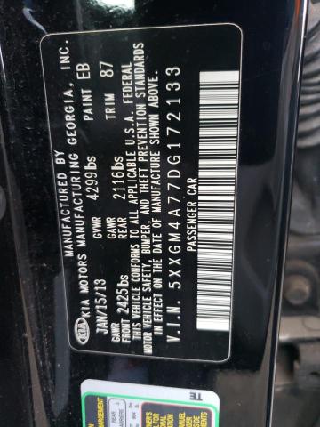 Photo 9 VIN: 5XXGM4A77DG172133 - KIA OPTIMA LX 