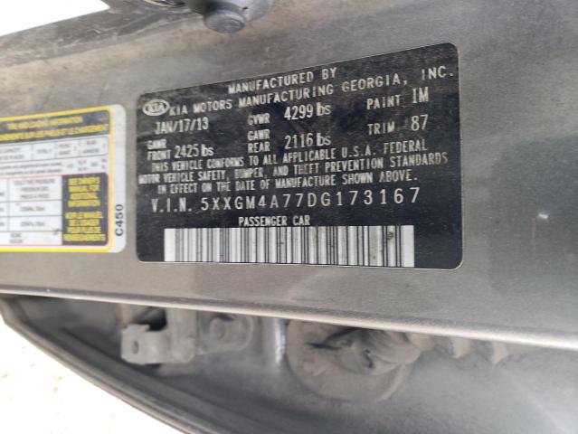 Photo 9 VIN: 5XXGM4A77DG173167 - KIA OPTIMA LX 