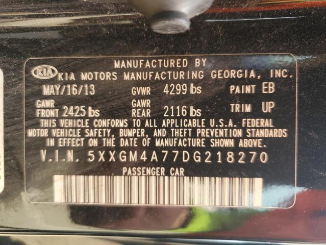 Photo 12 VIN: 5XXGM4A77DG218270 - KIA OPTIMA 