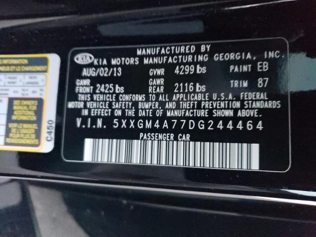 Photo 11 VIN: 5XXGM4A77DG244464 - KIA OPTIMA 