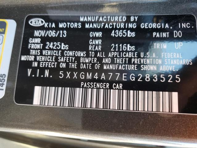 Photo 12 VIN: 5XXGM4A77EG283525 - KIA OPTIMA LX 