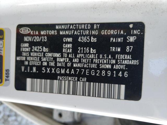 Photo 9 VIN: 5XXGM4A77EG289146 - KIA OPTIMA LX 