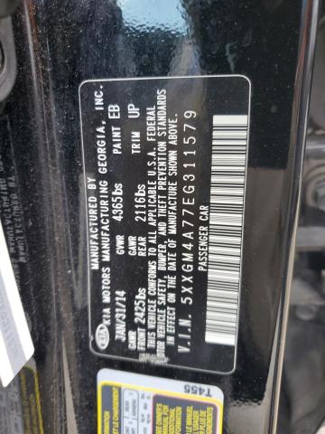 Photo 11 VIN: 5XXGM4A77EG311579 - KIA OPTIMA LX 