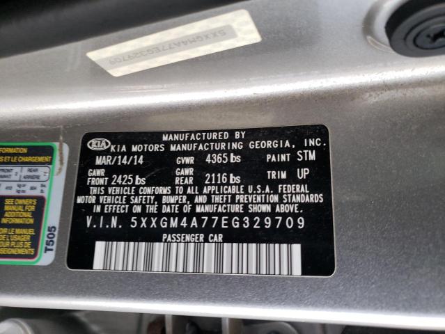 Photo 12 VIN: 5XXGM4A77EG329709 - KIA OPTIMA LX 