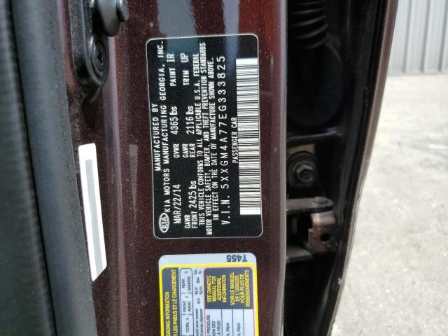 Photo 11 VIN: 5XXGM4A77EG333825 - KIA OPTIMA LX 