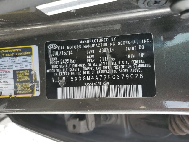 Photo 9 VIN: 5XXGM4A77FG379026 - KIA OPTIMA LX 