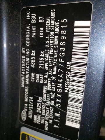 Photo 11 VIN: 5XXGM4A77FG389815 - KIA OPTIMA LX 
