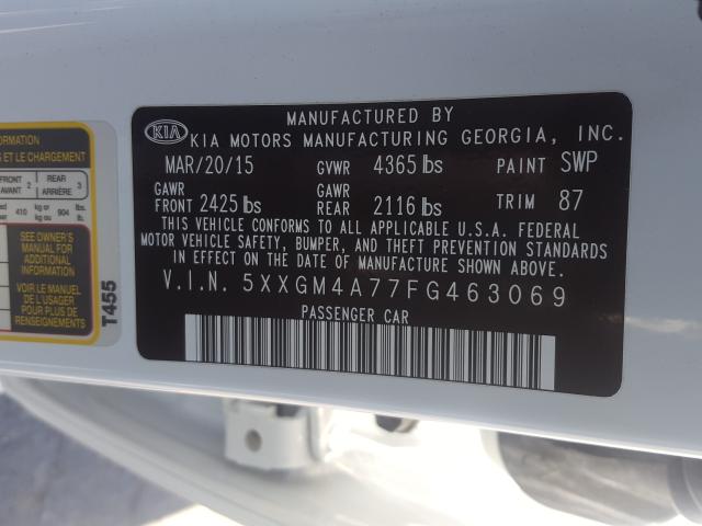 Photo 9 VIN: 5XXGM4A77FG463069 - KIA OPTIMA LX 