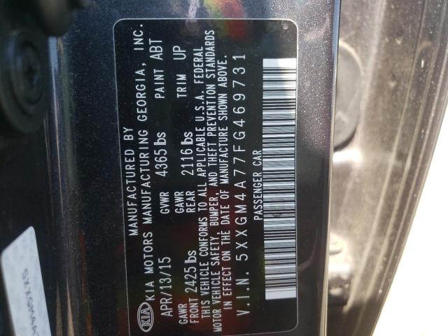 Photo 11 VIN: 5XXGM4A77FG469731 - KIA OPTIMA LX 