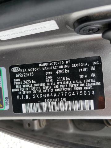 Photo 11 VIN: 5XXGM4A77FG475013 - KIA OPTIMA 