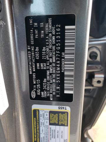 Photo 11 VIN: 5XXGM4A77FG513162 - KIA OPTIMA 