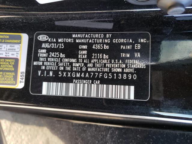 Photo 11 VIN: 5XXGM4A77FG513890 - KIA OPTIMA 