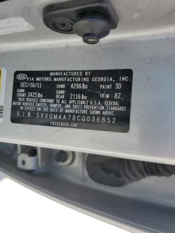 Photo 11 VIN: 5XXGM4A78CG036852 - KIA OPTIMA LX 