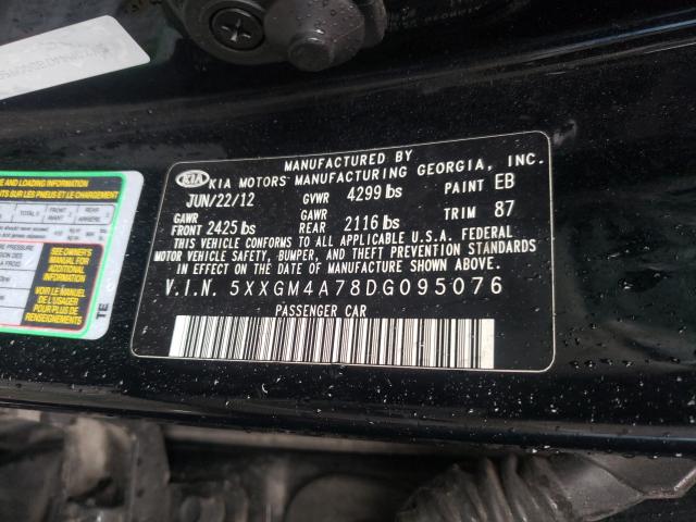 Photo 9 VIN: 5XXGM4A78DG095076 - KIA OPTIMA LX 