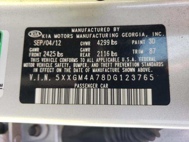 Photo 11 VIN: 5XXGM4A78DG123765 - KIA OPTIMA 